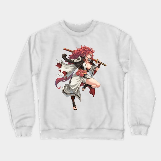 Baiken Guilty Gear Crewneck Sweatshirt by abdul rahim